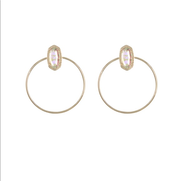 NWOT KENDRA SCOTT Mayra Open Frame Earrings - Picture 3 of 6